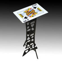 Aluminum folding table (Black,Poker Pattern) - Magic Tricks,Magia Accessories,Close Up,mentalism Magic Props,Stage,Fun 2024 - buy cheap