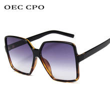 OEC CPO Oversized Sunglasses Women Big Frame Square Sun Glasses Men Brand Designer Vintage Gradient Shades Eyewear O141 2024 - buy cheap