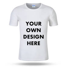 Design de suas próprias camisetas de impressão de logotipo da marca imagens personalizadas dos homens e das mulheres camiseta plus size casual t shirt personalizar roupas 2024 - compre barato