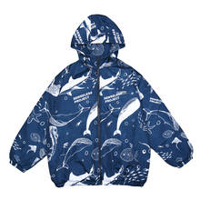 Hip Hop Streetwear Hooded Parkas Men Casual Ocean Whale Print Thick Padded Jackets Harajuku Windbreaker Zipper Jacket Coat 2020 2024 - buy cheap