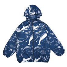 Chaquetas gruesas acolchadas con capucha para hombre, parka informal con estampado de ballena oceánica, cortavientos con cremallera, estilo Hip Hop, Harajuku, 2020 2024 - compra barato