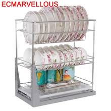 Pantry Keuken Alacena Organizar Accessories Organizer Stainless Steel Cocina Cuisine Cozinha Kitchen Cabinet Storage Basket 2024 - buy cheap