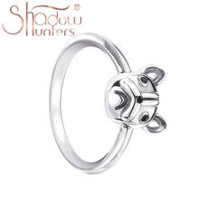 SHADOWHUNTERS-Anillo de plata de primera ley con diseño de perro para mujer, sortija, plata esterlina 100%, Animal, mascota, regalo único, 925 2024 - compra barato