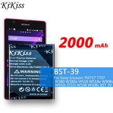 BST-39 2000mAh For Sony Ericsson TM717 T707 W380 W380a W518 W518a W908c W910i Z555i W508 W508c BST 39 Phone Battery 2024 - buy cheap