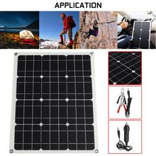 Kit de Panel Solar de 200W y 12V, puerto USB Dual con pantalla LCD de 30A, células de carga Solar, controlador regulador, portátil, coche, yate, luces RV 2024 - compra barato