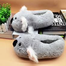 Mouse Anime Indoor Slippers Warm Winter Home Fluffy New Fashion Men Women Bread Demon Soft Plush Shoes Unisex Cute Funny 2024 - buy cheap