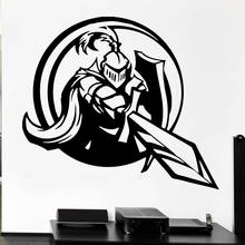 Knight Wall Decal Sword Shield Armor Medieval Style Weapons Vinyl Window Sticker Teen Boys Bedroom Playroom Home Decor S1315 2024 - buy cheap