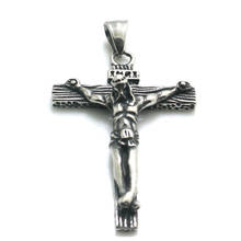 316l aço inoxidável jesus cristo cruz pingente masculino mais novo 2024 - compre barato