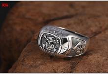 Real S925 Sterling Silver Fashion Jewelry Thai Silver Vintage  Men's  Ring 2024 - buy cheap