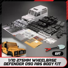 High quality 1/10 275mm wheelbase Defender D90 ABS body kit simulation DIY No spray Hard shell for 90046 90047 TF2 MST Crawler 2024 - buy cheap