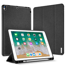 DUX-Funda de cuero para tableta DUCIS DOMO Series, protector triple para iPad Air 3(2019)/iPad Pro de 10,5 pulgadas, 2017, sueño inteligente 2024 - compra barato