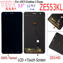 WEIDA Original 5.5" For Asus ZenFone 3 Zoom ZE553KL Display LCD Touch Screen Digitizer for ASUS Zenfone3 Z01HDA LCD screen Tool 2024 - buy cheap