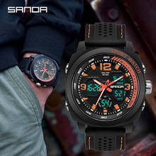 2020 мужские часы SANDA мужские наручные часы модные спортивные кварцевые часы с силиконовым ремешком Мужские часы Montre Homme reloj hombre orologio donna 2024 - купить недорого