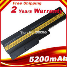 A HSW 5200mAh Bateria para IBM Lenovo ThinkPad R60 R60e R61 R61e R61i T60 T60p T61 T61p R500 T500 W500 SL400 SL500 SL300 2024 - compre barato