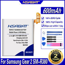 HSABAT R380 600mAh Battery for Samsung Gear 2 SM-R380 Gear2 R380 SMR380 SM-R381 Batteries 2024 - buy cheap