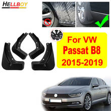 4 pçs aletas de lama do carro para vw passat b8 2015 2016 2017 2018 2019 frente traseiro pára-lamas fender respingo guarda acessórios automóveis 2024 - compre barato