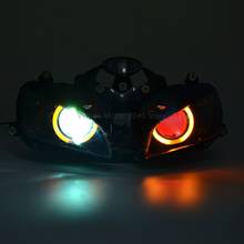 Motocicleta personalizado hid projetor conjunto do farol led angel & demônio olhos faróis drl para honda cbr600rr cbr 600 rr 2003-2006 2024 - compre barato