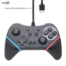 Controle com fio 2.2m usb para nintendo switch, joystick 2024 - compre barato