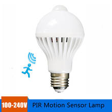 LED PIR Motion Sensor Lamp Smart Light Bulb E27 100-240V Led Light Bulb 3W-9W PIR Infrared Body Sound Light For Home Stair 2024 - buy cheap