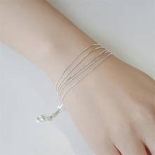 S multi-camada fina braceletes para mulher menina jóias simples coreano corrente pulseira festa de aniversário acessórios 2024 - compre barato
