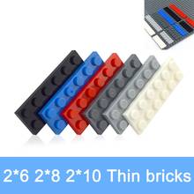 2x10 Dots Thin Figures Bricks 2x6 2x8 Dots Multiple Color Educational Creative Size DIY Bulk Set Building Blocks Classic Parts 2024 - buy cheap