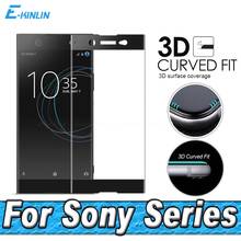 Screen Protector For Sony Xperia XZ XZS XA1 XA2 X XZ1 XZ2 Compact Premium Ultra Plus 3D Full Cover Curved Tempered Glass Film 2024 - buy cheap