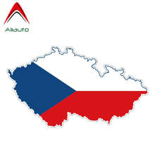 Aliauto Personality Czech Republic Map Flag Car Sticker Automobile Motorcycles Decoration Accessories Decal Vinyl,14cm*8cm 2024 - buy cheap