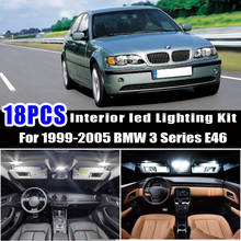 Kit de lâmpadas led para interior de bmw, série 3, 1999 a 2005, e46, touring wagon 316i, 318i, 320i, 323i, 325i, 328i, 330i, 18 peças 2024 - compre barato