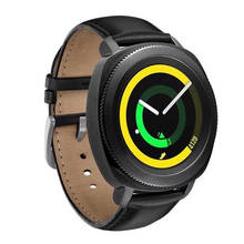 20 мм ремешок из натуральной кожи для Samsung Gear Sport S2 Galaxy Watch Active 42 мм ремешок для Huami Amazfit Bip Huawei Watch 2 2024 - купить недорого