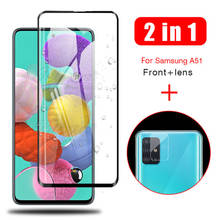 2 IN 1 Protective Camera glass for Samsung Galaxy A51 A515F Tempered Glass A 51 A515 SM-A515F Camera Lens Film Screen Protector 2024 - buy cheap