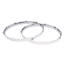 Tooyful 1 pair  Snare Drum Hoop Ring Rim Aluminum Alloy for 14'' Snare Drum Percussion Instrument Parts Accessories 2024 - buy cheap