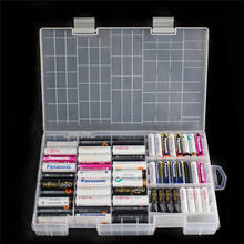 2 шт./Лот AAA AA коробка для хранения батарей чехол/Органайзер/контейнер/держатель пластик для 100 шт. коробка для батарей AAA AA для хранения #35 2024 - купить недорого