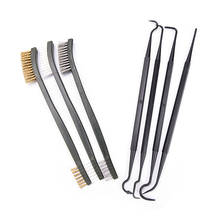 3pcs Steel Wire Brush + 4pcs Nylon Pick Set Universal Gun Hunting Cleaning Kit Tactical Rifle Gun Cleaning Tool 2024 - buy cheap