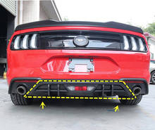 Carbon Fiber Car Rear Bumper Spoiler Lip Bumper Diffuser Cover For Ford Mustang GT500 2018 2019 2020 2021 2024 - buy cheap