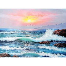 Pintura brilhante com diamantes paisagem 5d pintura de diamantes quadrado completo bordado de diamante pintura de ponto cruz imagem de strass 2024 - compre barato