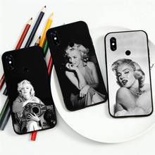 Marilyn Monroe America famous actor Phone Case For Xiaomi Redmi Note 4 4x 5 6 7 8 pro S2 PLUS 6A PRO 2024 - buy cheap