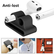 For Apple AirPods Anti-lost Strap Silicone Case Cover Skin Stand Holder Protective Wraps Earphones Accessories 2024 - buy cheap