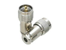 1Pcs Connector UHF PL259 Male Plug Clamp RG8X RG-8X LMR240 RF Adapter Coaxial High Quanlity 2024 - buy cheap