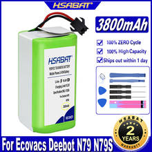 HSABAT Eufy Robovac 11 11S 12 15C 15S 35C 3800mAh Battery for Conga Excellence 990 Ecovacs Deebot N79 N79S DN622 Batteries 2024 - buy cheap