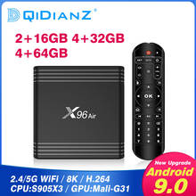 X96Air Android 9,0 Smart tv box Amlogic S905X3 mini 8K Dual Wifi телеприставка медиаплеер PK X96 hk1max H96 MAX x96 mini T95 2024 - купить недорого
