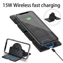 Cargador inalámbrico plegable de 15W, cargador rápido para iPhone 12 Pro Max 11 XR XS QC 3,0, Samsung y Xiaomi 2024 - compra barato