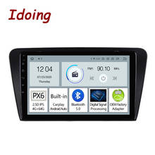 Idoing 10.2"PX6 Android 10 Car Radio Multimedia Player For Skoda Octavia 3 A7 2013-2018 GPS Navigation Carplay Auto Bluetooth5.0 2024 - buy cheap