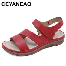 CEYANEAO 2020 summer shoes women retro women beach sandals round head slope comfortable light sandals women casual shoes 2024 - buy cheap