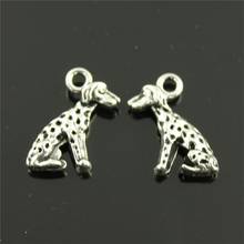 10pcs Dog Charms Pendant Lovely Dog Charm For Jewelry Making Antique Silver Color Dog Charm 10x15mm 2024 - buy cheap