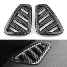 2Pcs Carbon Fiber ABS Car Styling AC Air Vent Outlet Cover Trim For 2019 Mercedes Benz A-Class W177 A200 A220 A250 Hatchback 2024 - buy cheap