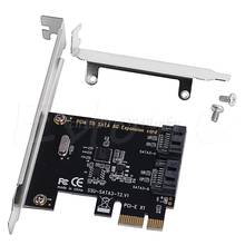 New Adapter Card PCI-E Adapter Card PCI Express to SATA3.0 2-Port SATA III 6G Expansion Controller Card Adapter hot 2024 - buy cheap