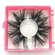 Buzzme Hand made Reusable Extra Long 25mm Eyelashes 3D Real Mink Lashes Dramatic Eye lashes Maquiagem Makeup Cilios 2024 - buy cheap