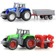 1pc Children's toy tractor, ABS plastic farmer cart, kids' educational toy,birthday gifts,Pull Back Car Toys,boys,for 3-6years 2024 - buy cheap