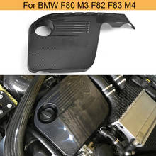 Carbon Fiber Car Engine Cover Bonnet For BMW F80 M3 F82 F83 M4 2014 - 2019 Hood Inside Engine Cover Trim Hood Bonnet Protector 2024 - buy cheap