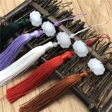 2pcs Tassel Brush Pendant Accessories for DIY Earrings Jewelry Making 12cm Silk Satin Tassel Handmade Crafts Findings Supplier 2024 - buy cheap